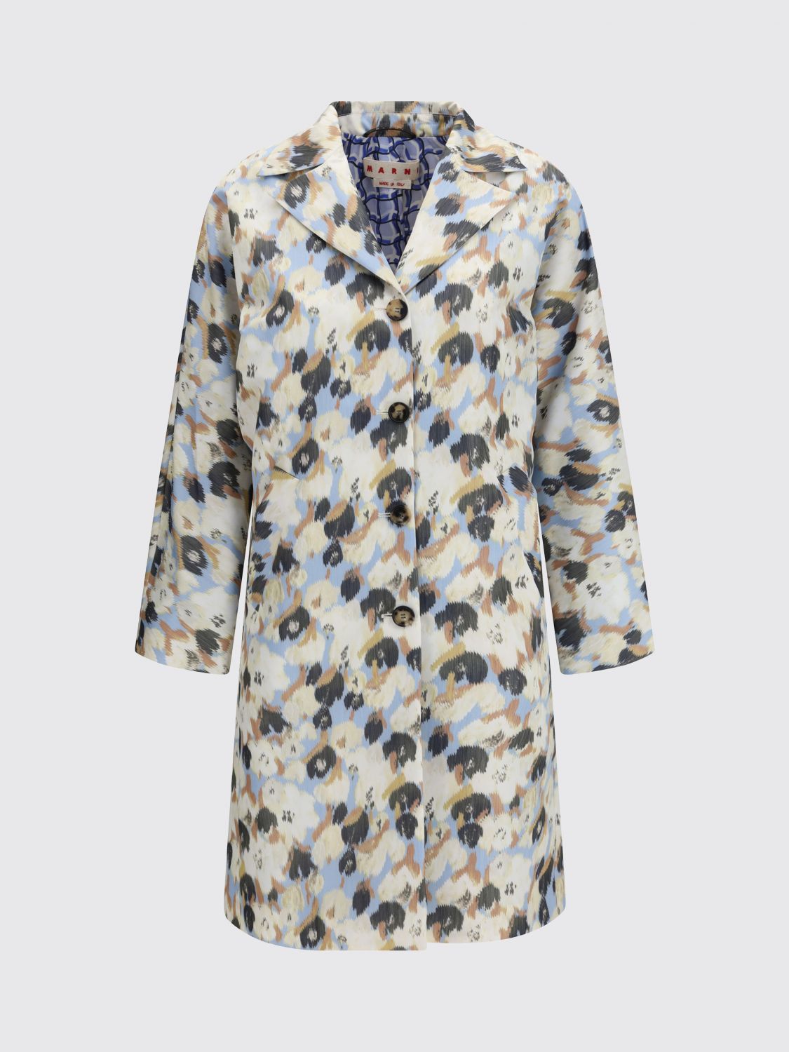 Coat Woman color Gnawed Blue