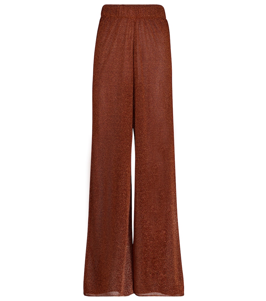 Oséree Lumière high-rise wide-leg pants