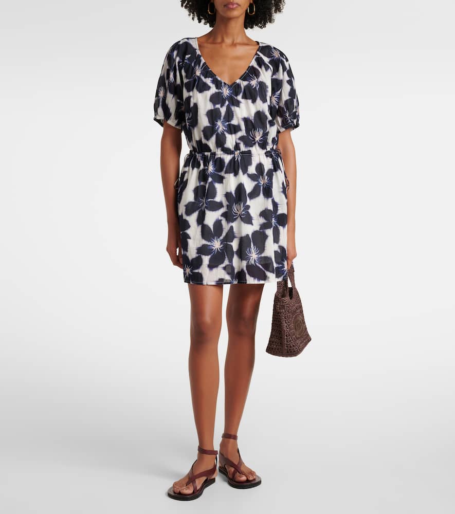 Hazel floral cotton voile minidress