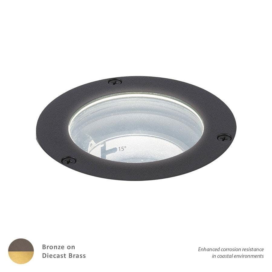 WAC Lighting 1-Light LED 3" 12V Inground Well Light in Bronzed Brass - 5031-27BBR