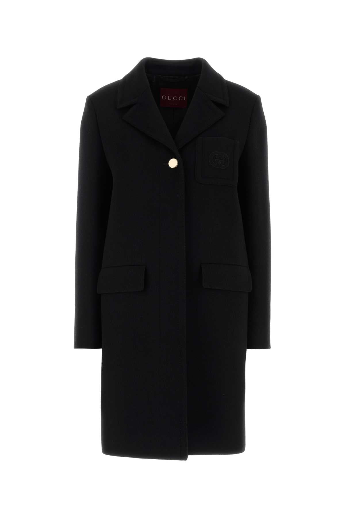 Wool Coat — Black