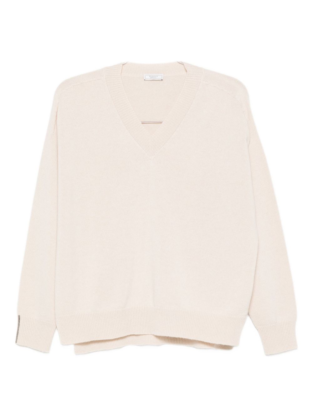 V-neck cashmere sweater - Neutrals