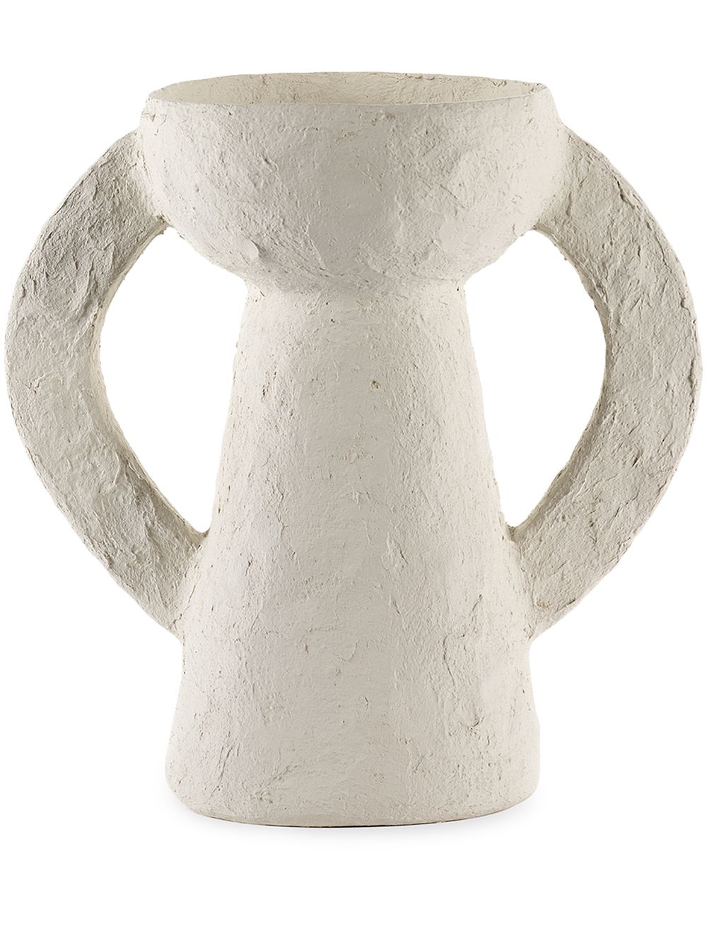 Earth paper vase - White