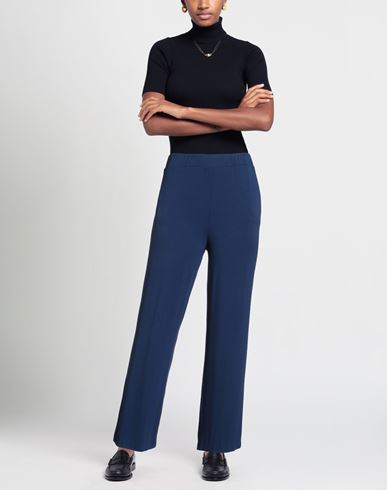 Woman Pants Navy Size 10 Viscose, Elastane
