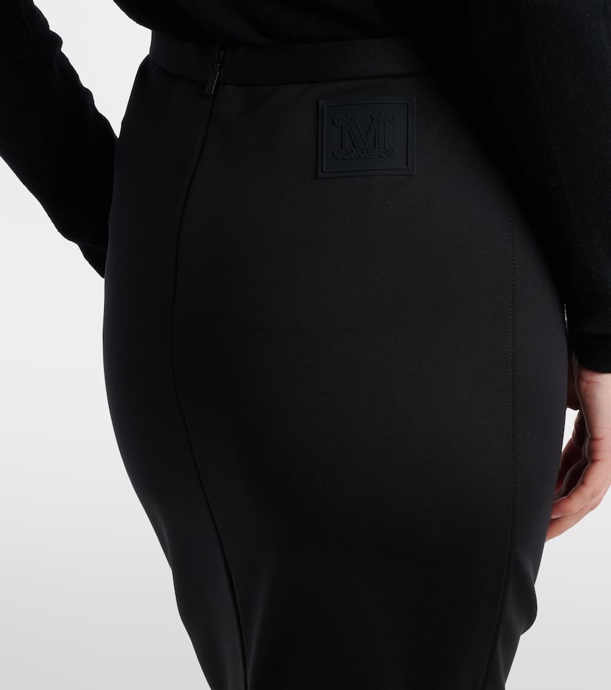 Piuma jersey pencil skirt