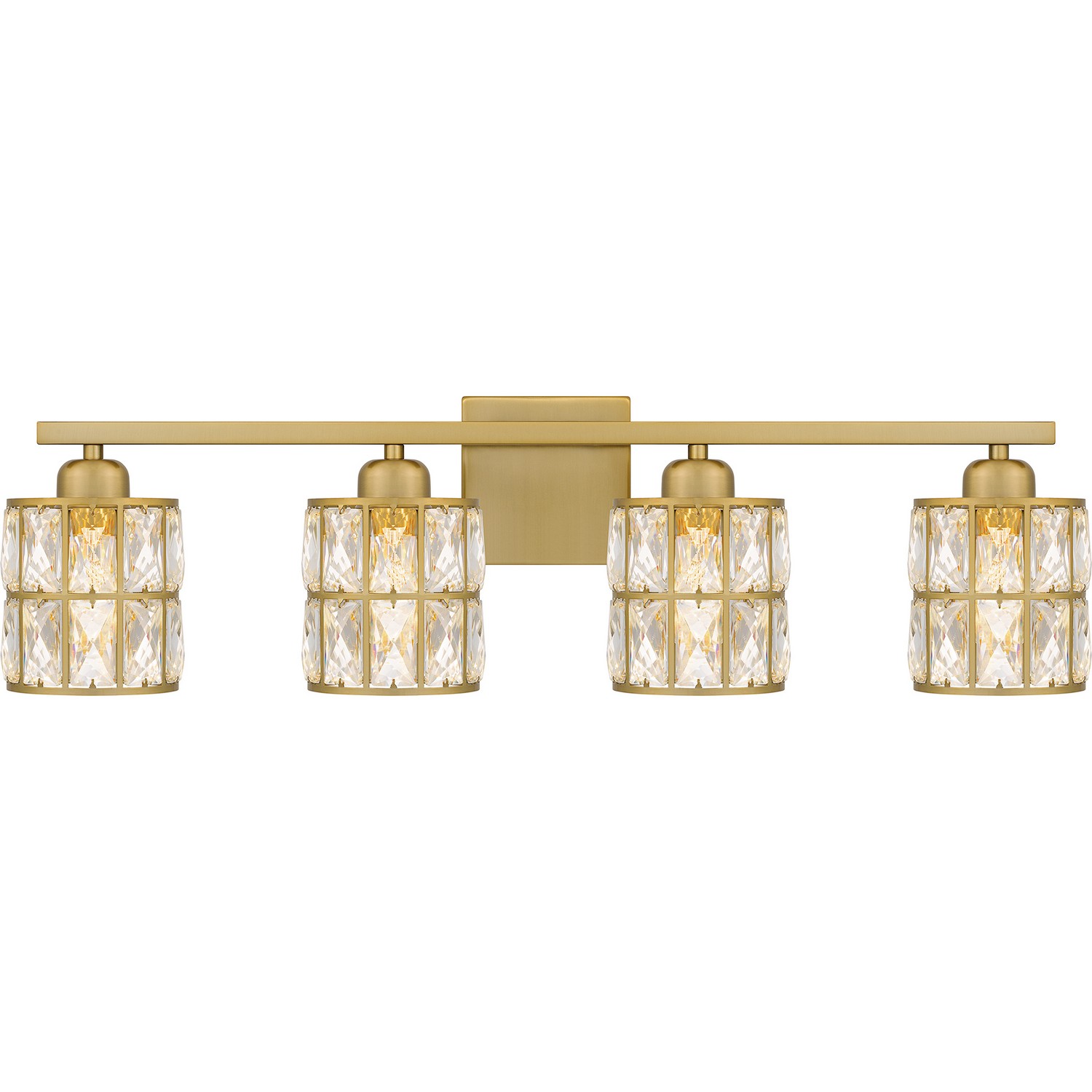 Aged Brass Four Light Bath from the Gibson Collection