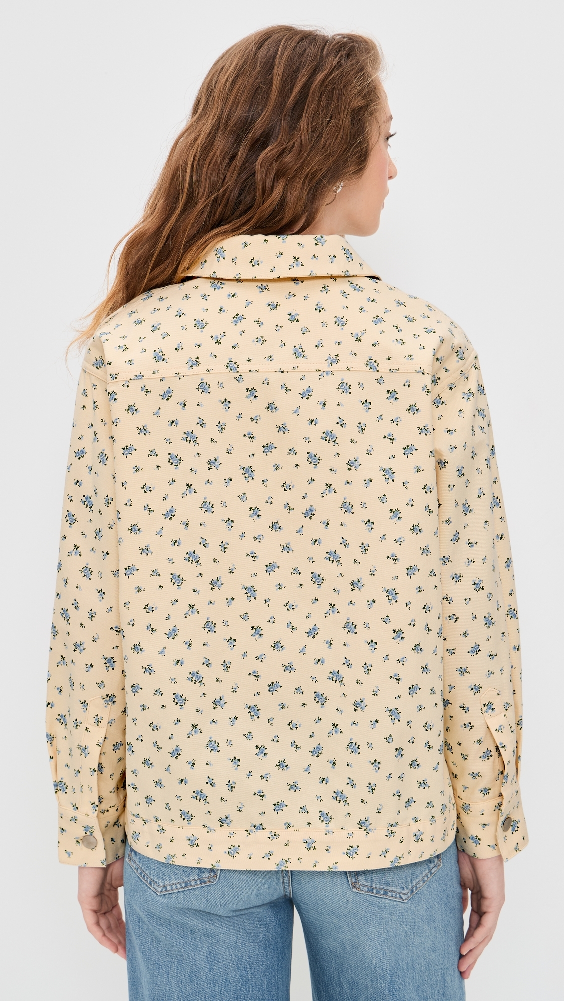 Floral Button Down Shirt Cream