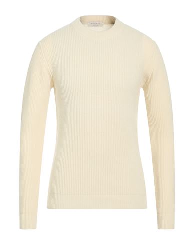 Man Sweater Cream Size L Merino Wool