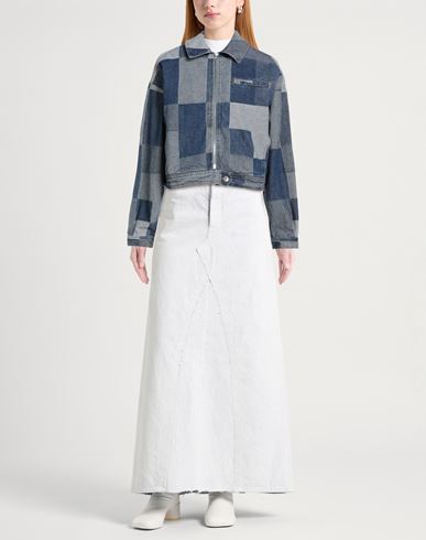 Woman Denim outerwear Blue Size M Cotton