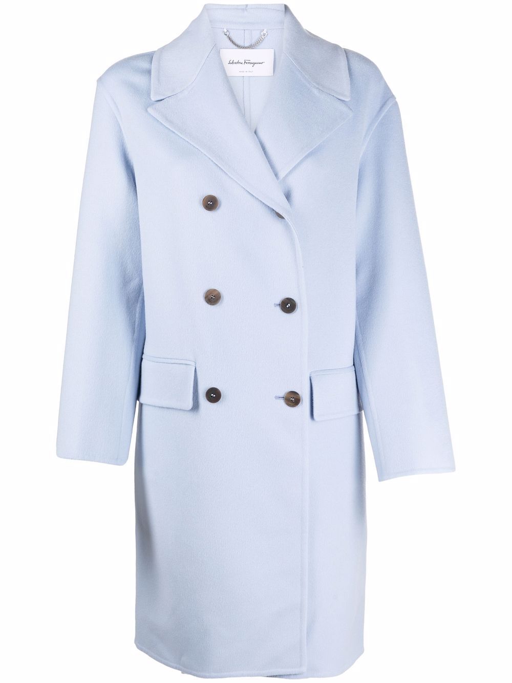 Double-breasted button coat - Blue