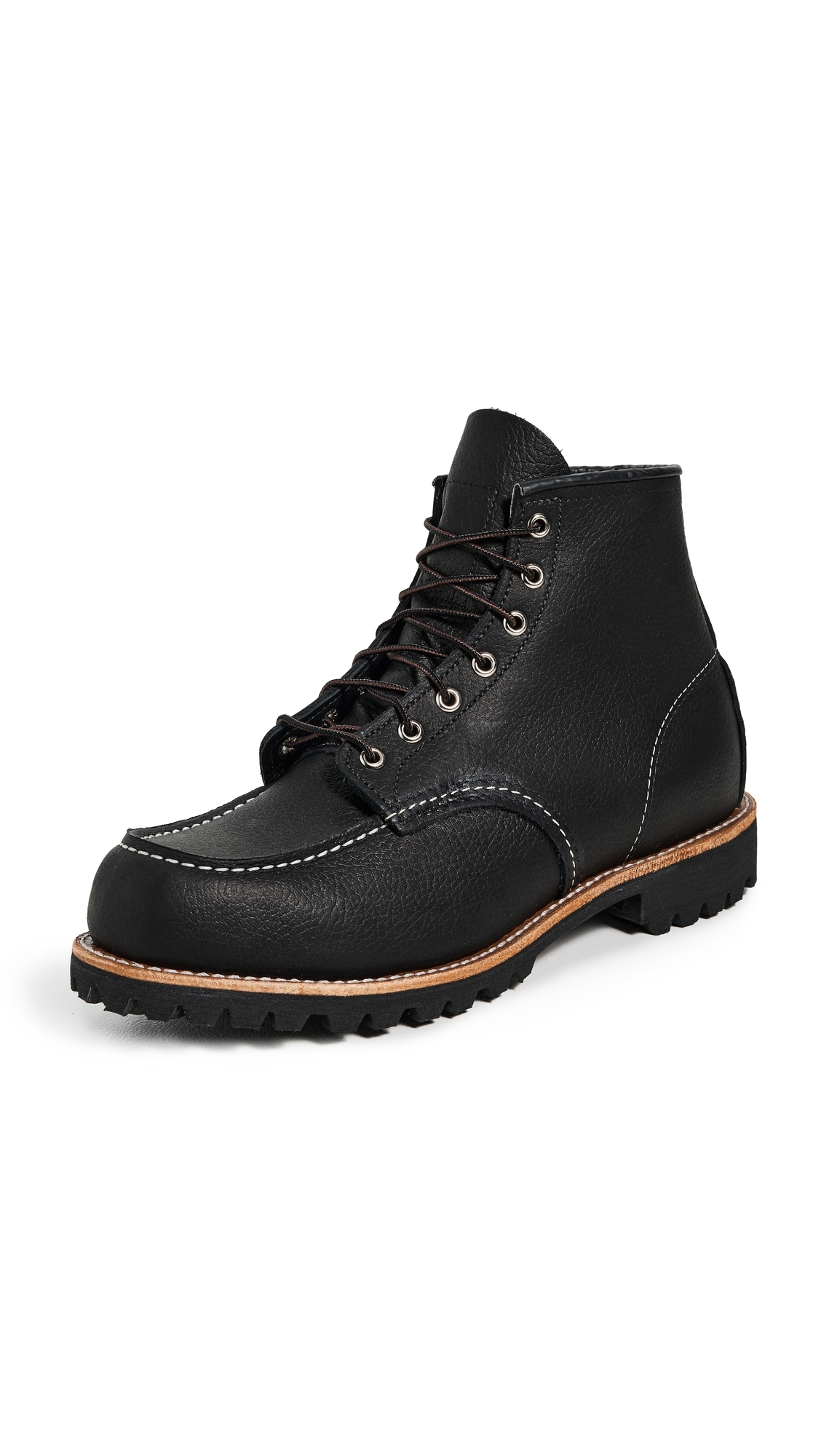Roughneck Oil Slick Leather Boots Black Oil Slick