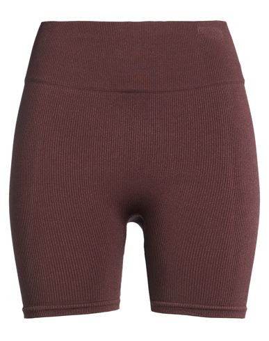 Woman Shorts & Bermuda Shorts Chocolate brown Size 1 Polyamide, Elastane