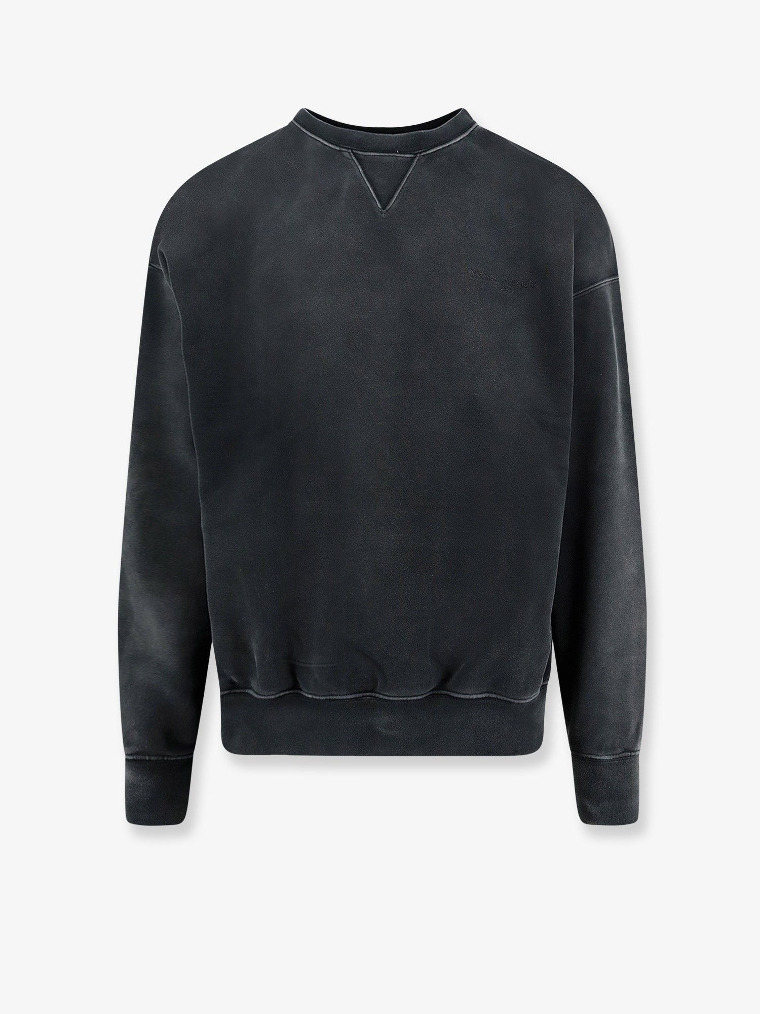 Crew Neck Cotton Sweatshirt — Gray