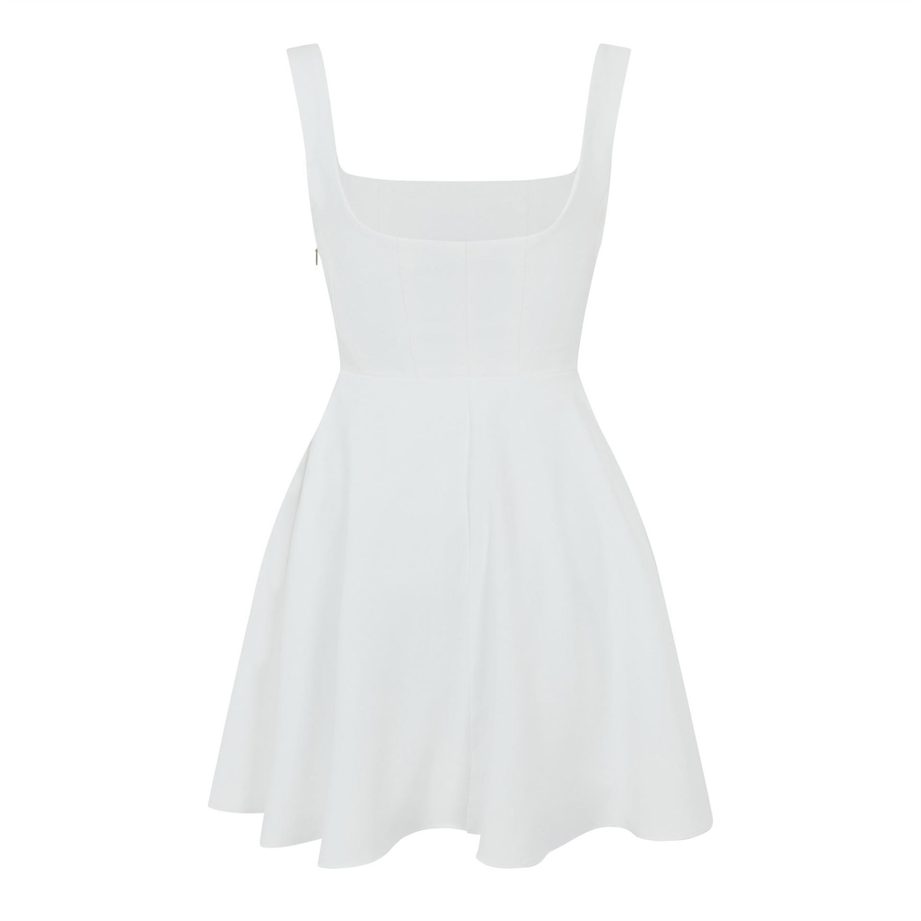Odd Muse Womens Square Neck Mini Dress in White