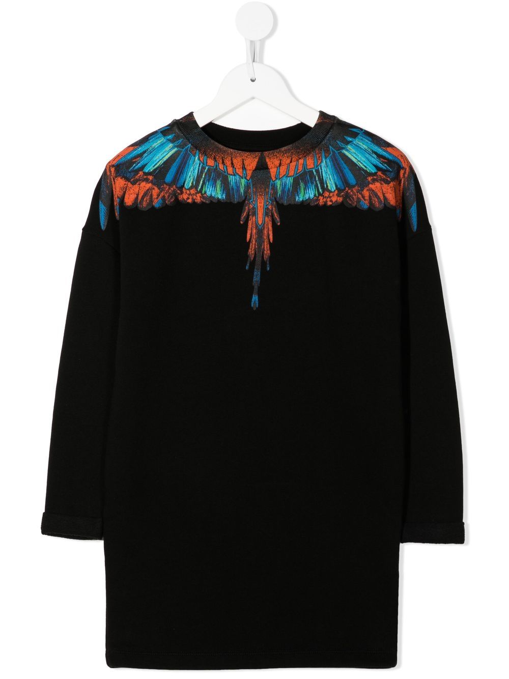 Travel Wings sweatshirt dress - Black