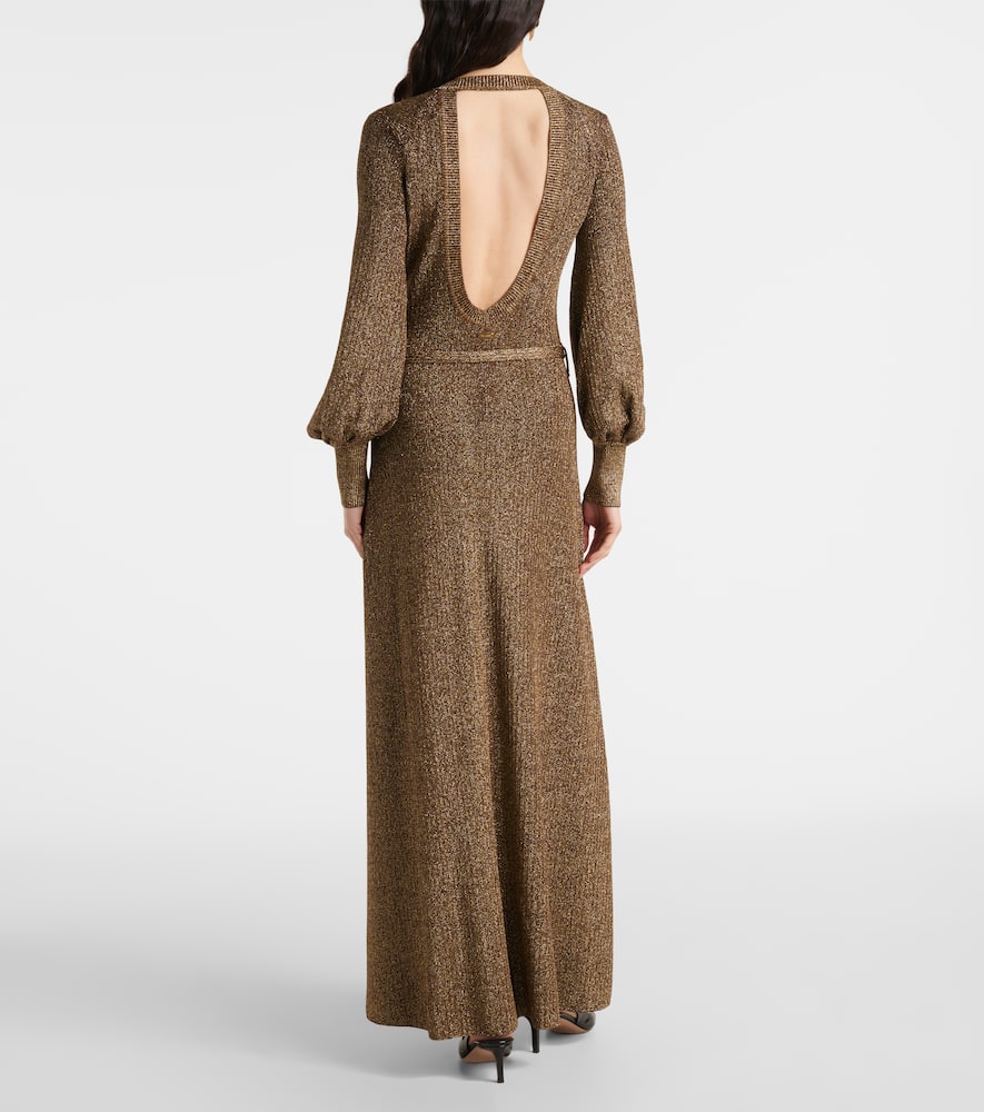 Open-back maxi dress