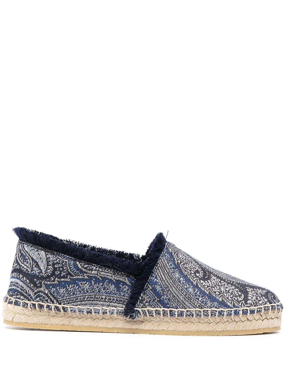 Paisley-print espadrilles - Blue