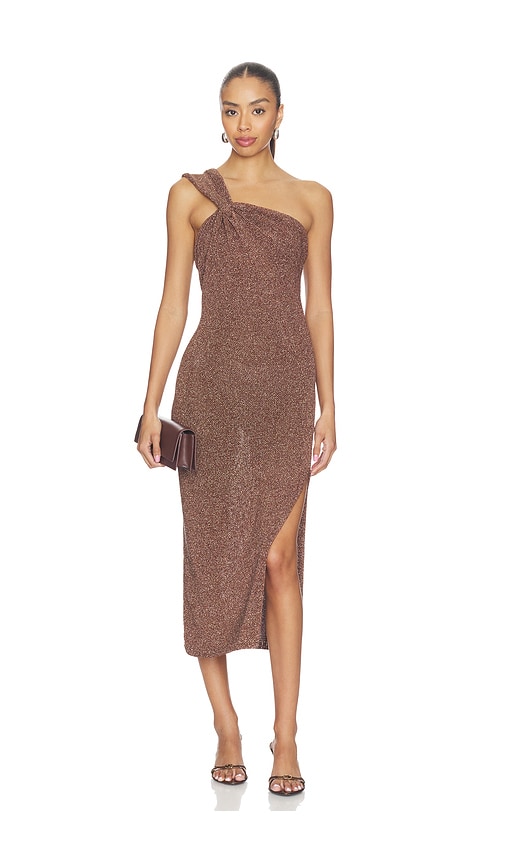 A.L.C. Mimi Dress in Milk Chocolate - Brown. L also in M