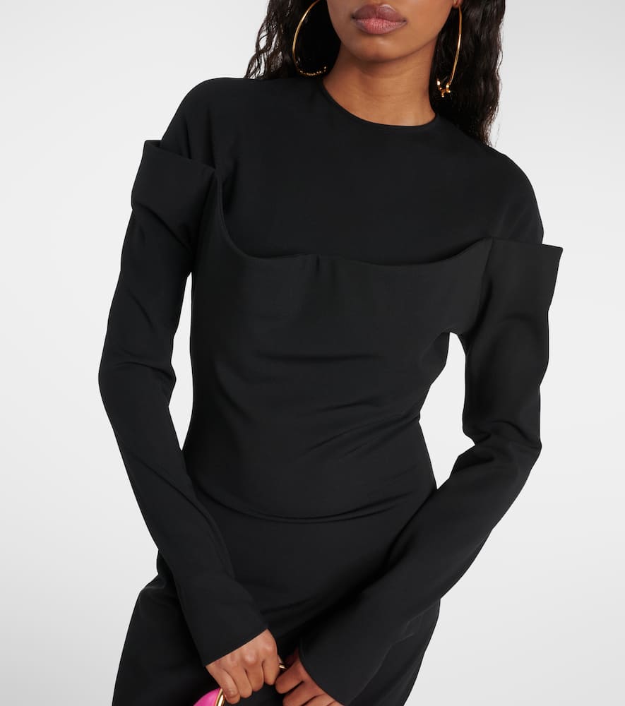 Sabre jersey maxi dress