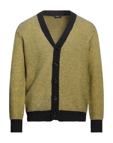 Man Cardigan Yellow Size 42 Lambswool