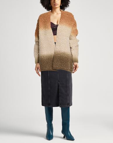 Woman Cardigan Sand Size XS Virgin Wool, Viscose, Polyester, Polyamide