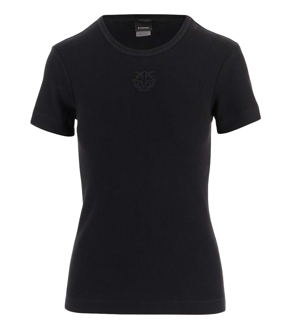 Brugherio T-shirt With Embroidered Love Birds Logo