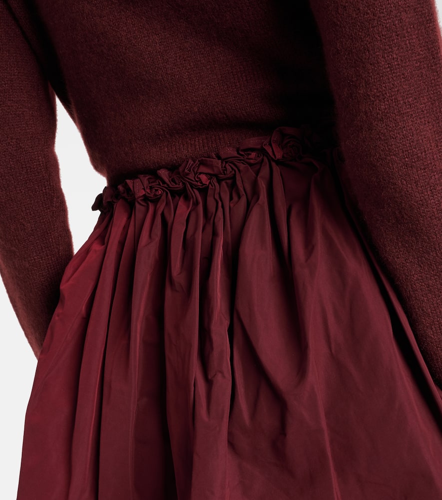 Gathered miniskirt