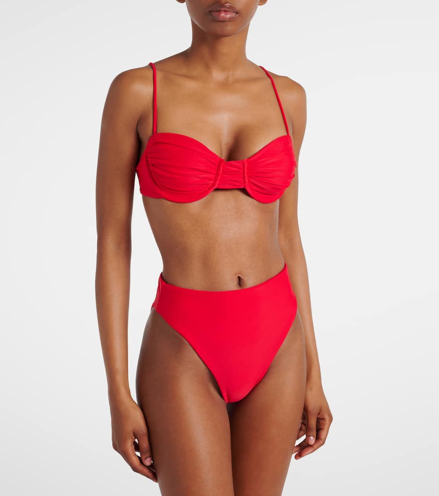 Mia ruched bikini top
