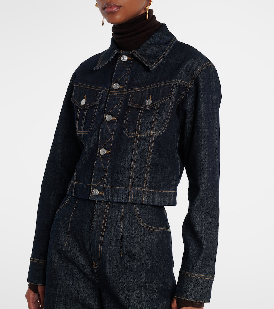 Cropped denim jacket