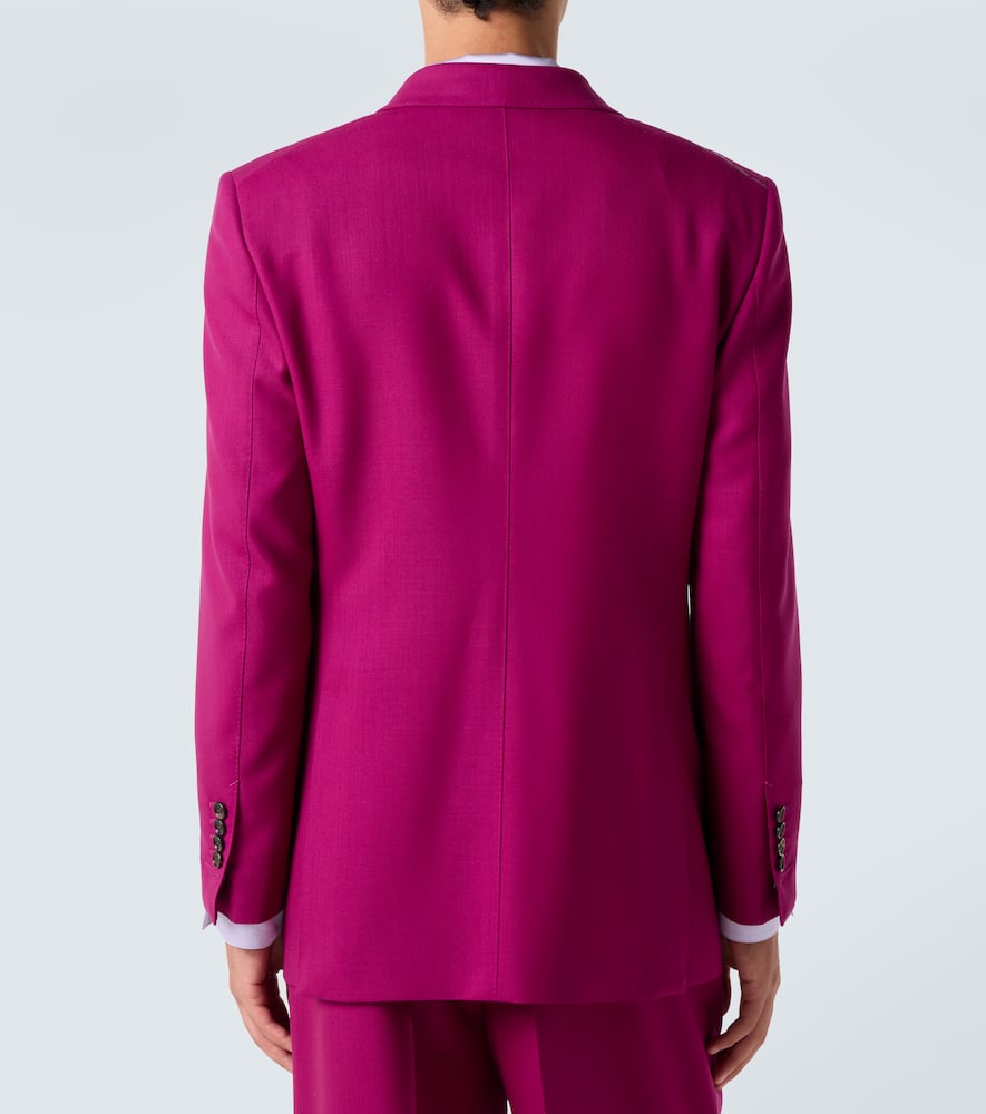 Wool twill suit jacket
