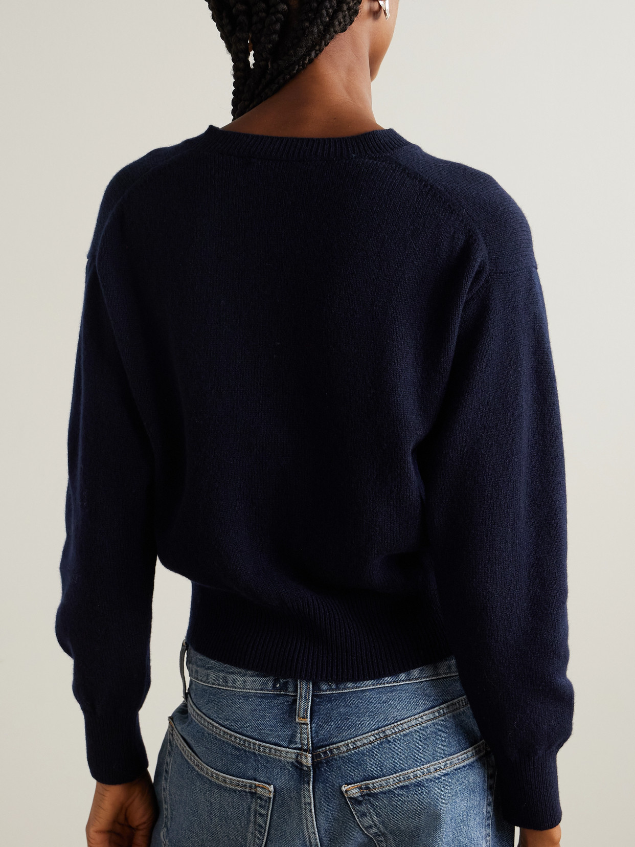 &Ada Wool Cardigan - Navy