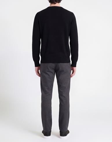 Man Sweater Black Size 3XL Cotton, Wool
