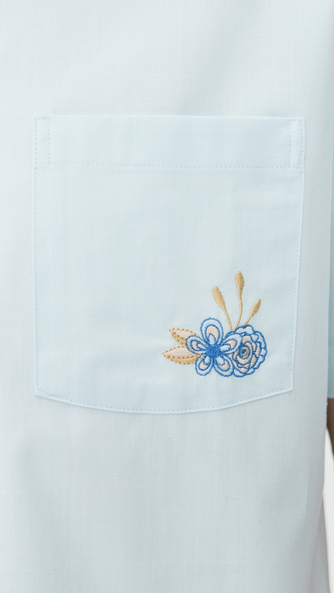 Efe Embroidered Shirt Blue