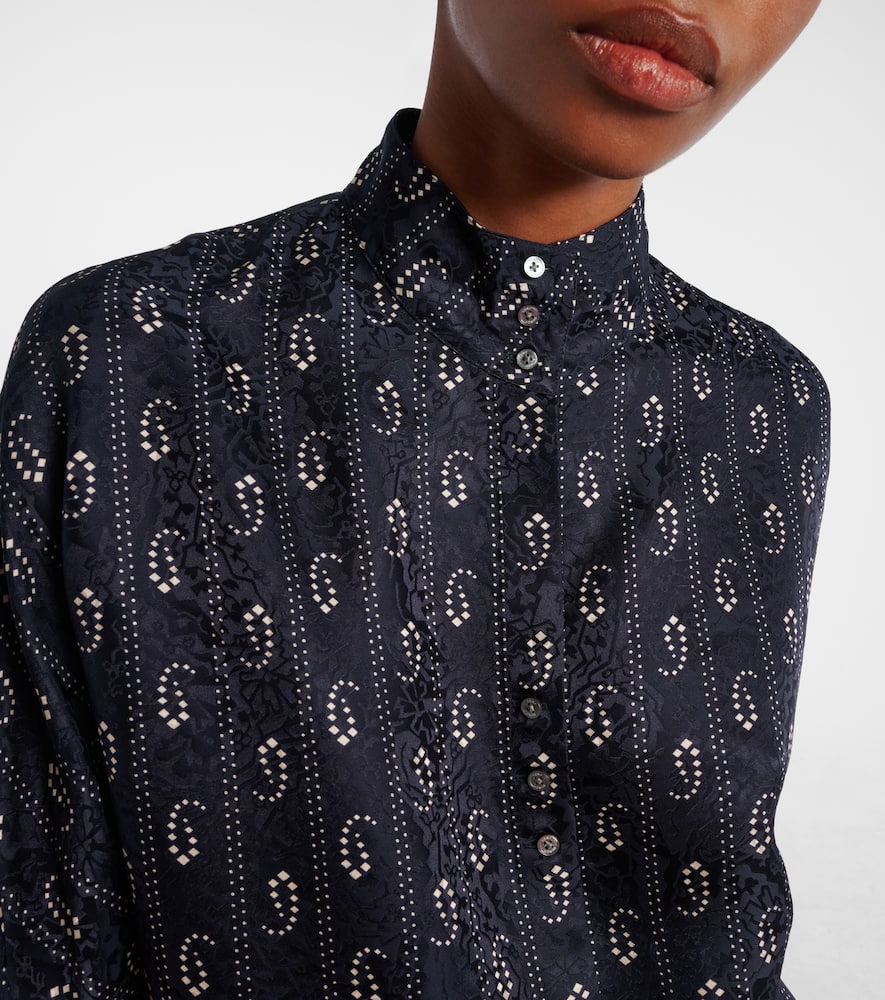 Paisley jacquard shirt