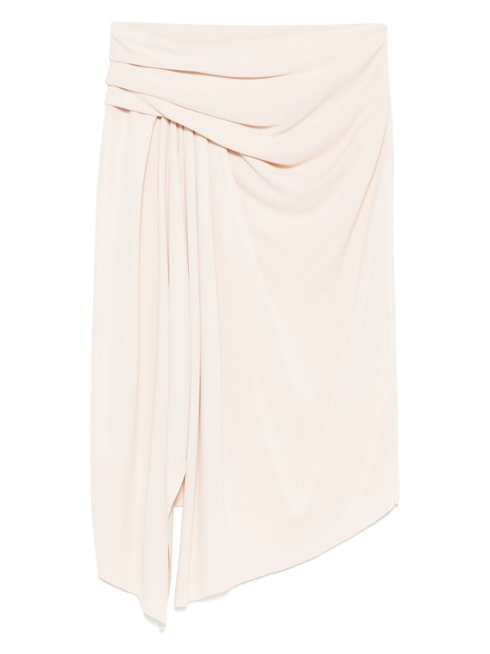 Draped asymmetric skirt - Neutrals