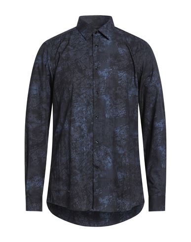 Man Shirt Navy Size 15 Cotton