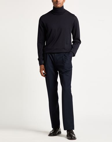 Man Turtleneck Midnight blue Size 40 Cashmere