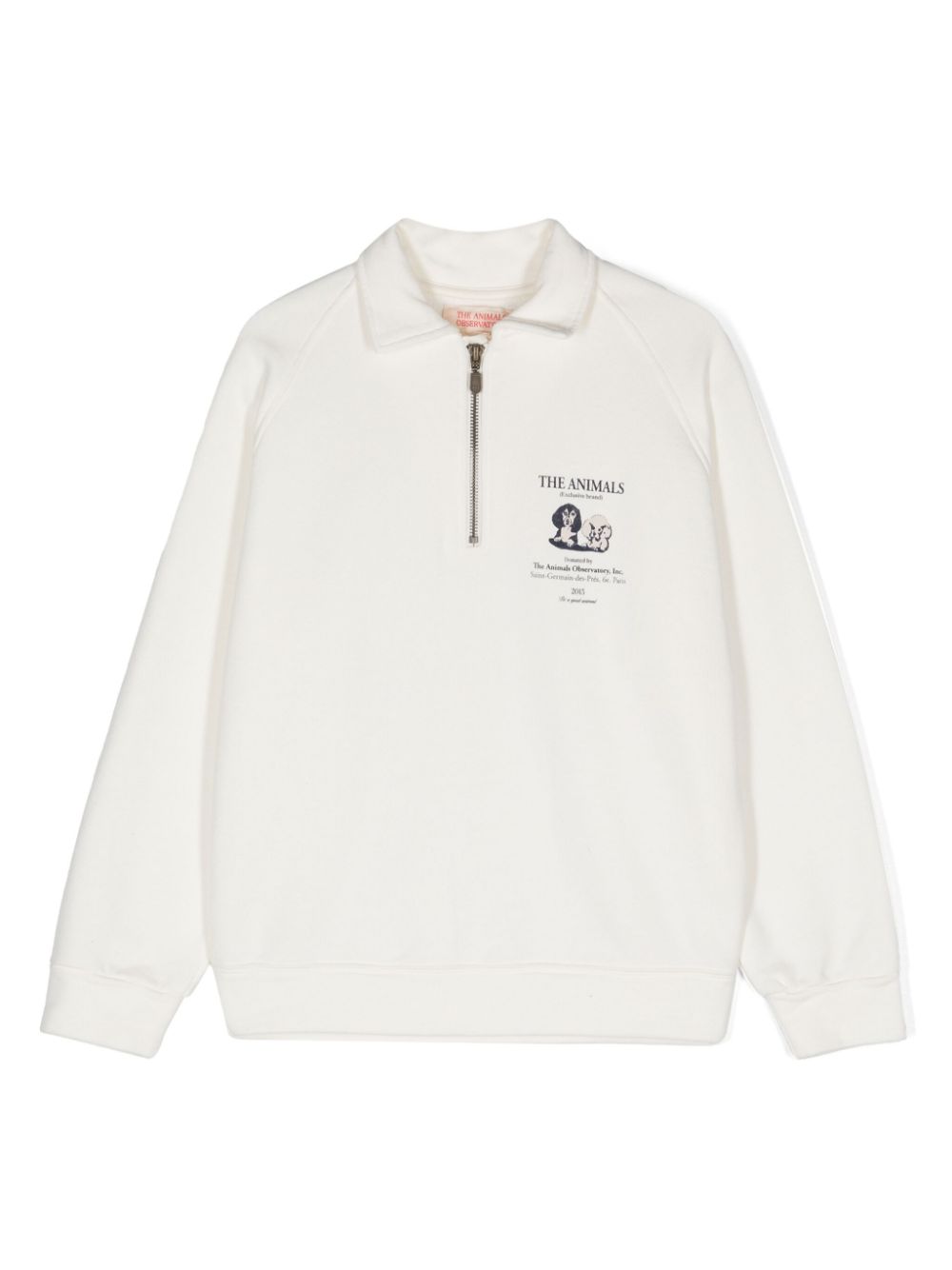 Seahorse cotton sweatshirt - White