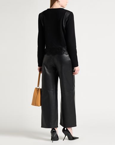Woman Sweater Black Size 10 Virgin Wool, Cashmere, Polyester, Polyurethane resin, Polyamide