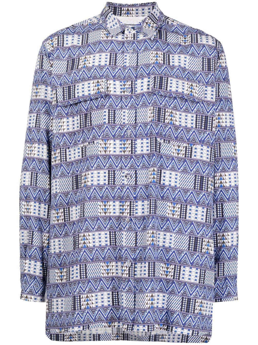 Patterned shirt - Blue