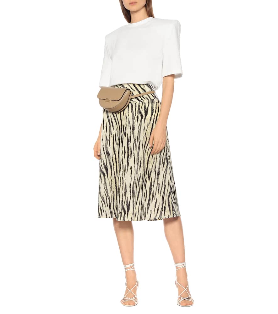Baum und Pferdgarten Senga tiger-print midi skirt