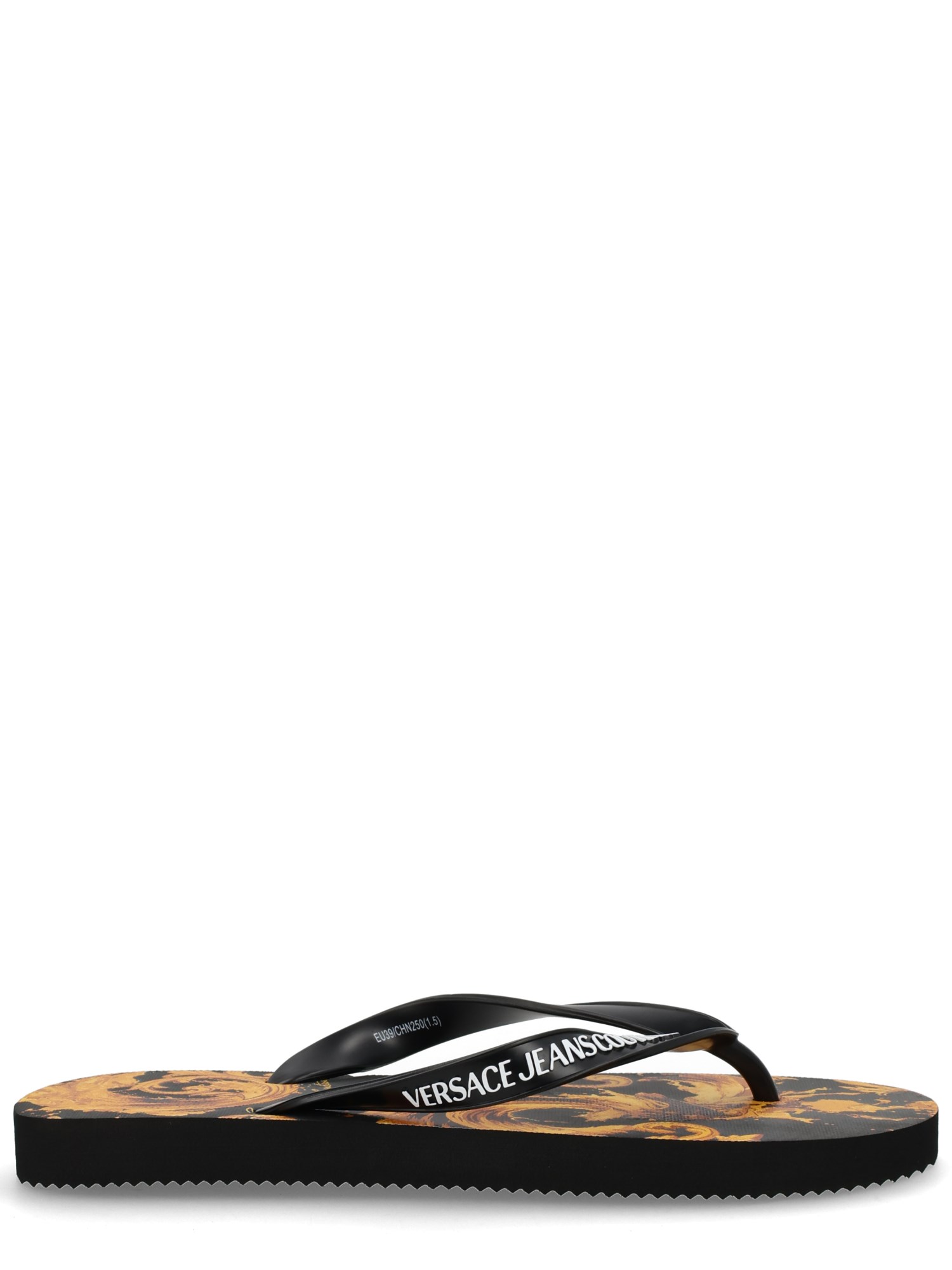 Thong sandal with logo