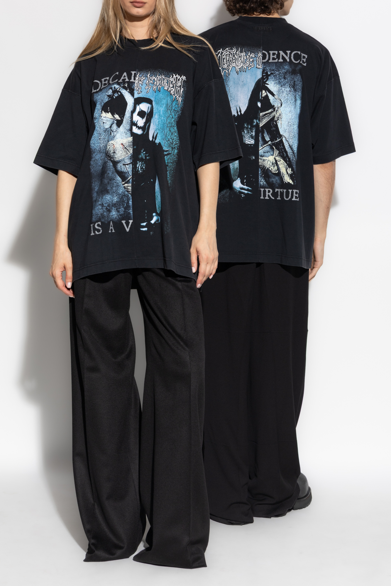 Oversize T-shirt, Unisex, Black