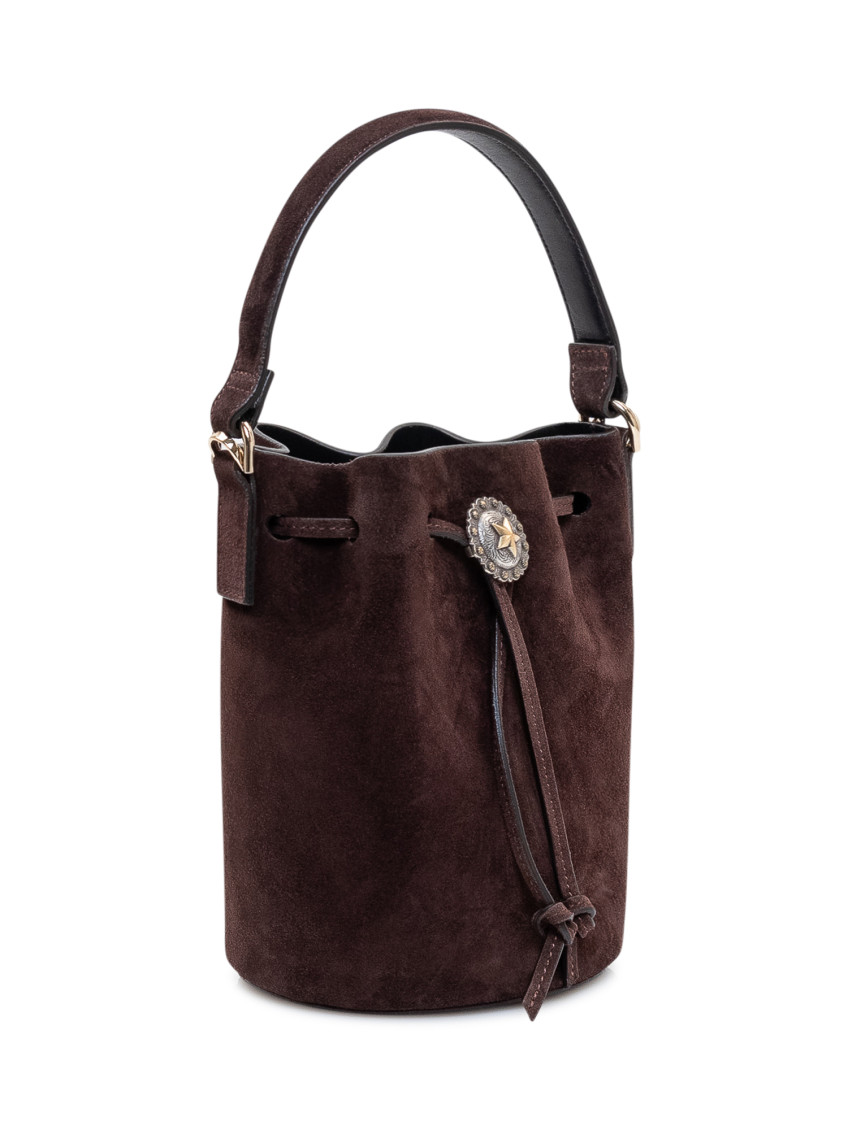 Brown Dori Mini Bucket Bag