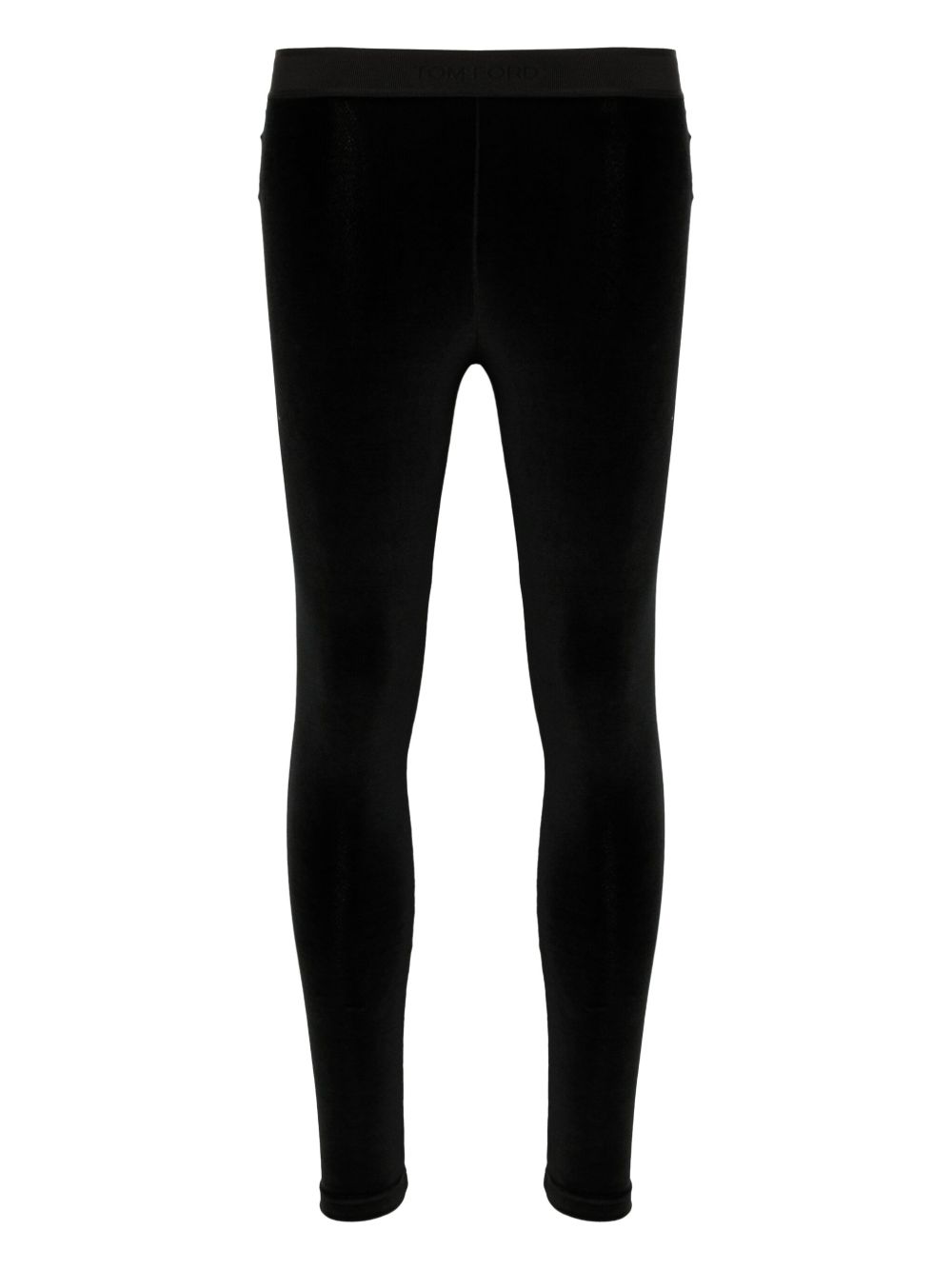 TOM FORD lustrous velour signature leggings - Black