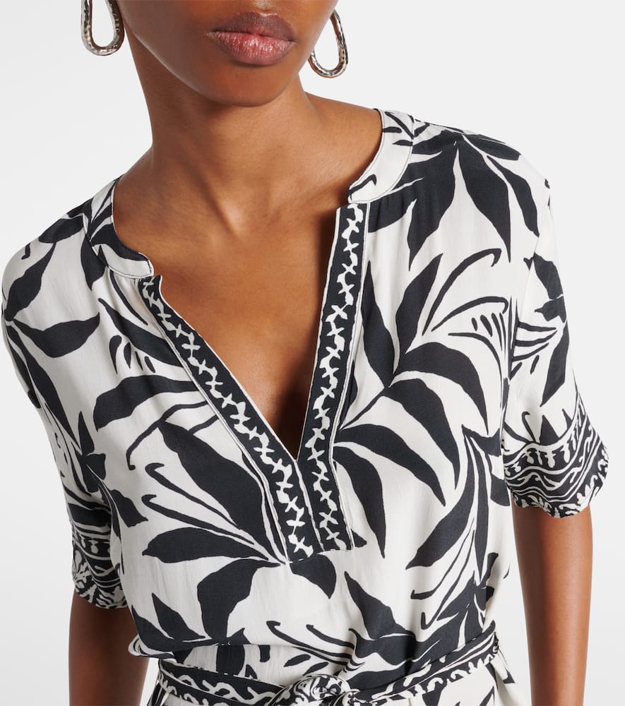 Vanessa printed shirt dress