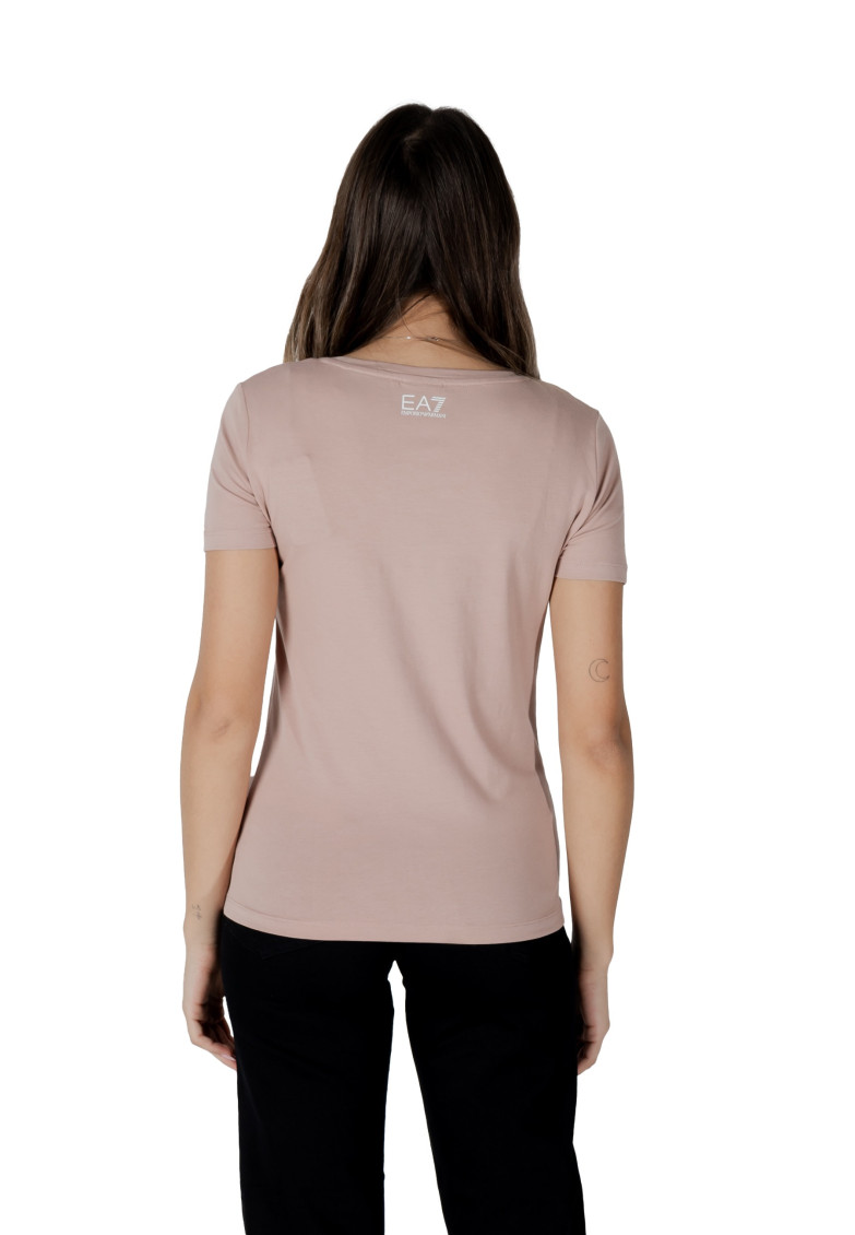 Light Pink Logo Round Neck T-Shirt