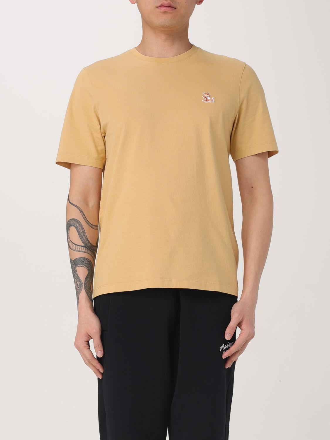 T-Shirt MAISON KITSUNÉ Men color Yellow