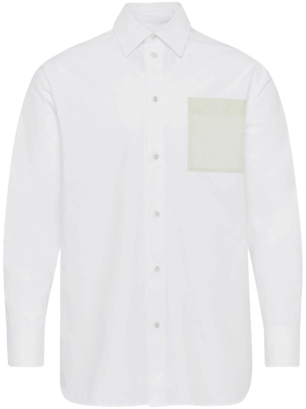 Patch-pocket shirt - White