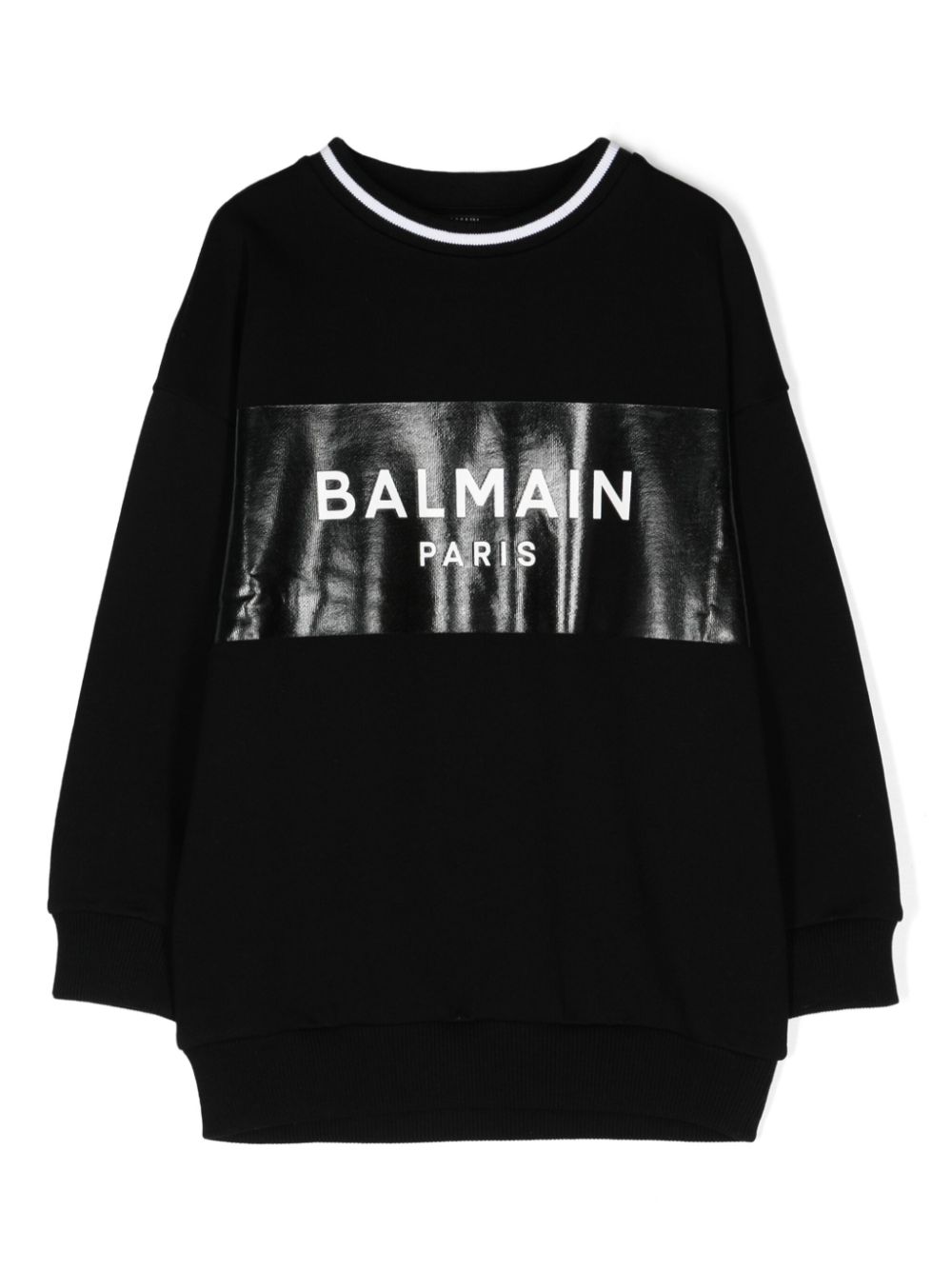 Logo-print cotton sweatshirt - Black